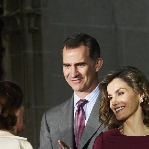 Le roi Felipe VI et la reine Letizia d'Espagne présidaient le 1er juin 2016 en la cathédrale de Palencia la cérémonie de remise des Prix Nationaux de la Culture © Jack Abuin via ZUMA Wire / Bestimage