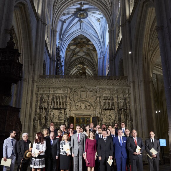 Le roi Felipe VI et la reine Letizia d'Espagne présidaient le 1er juin 2016 en la cathédrale de Palencia la cérémonie de remise des Prix Nationaux de la Culture © Jack Abuin via ZUMA Wire / Bestimage