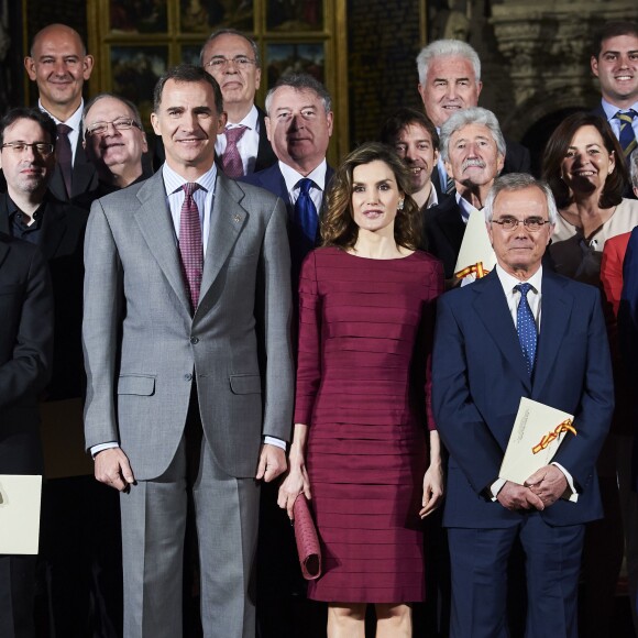 Le roi Felipe VI et la reine Letizia d'Espagne présidaient le 1er juin 2016 en la cathédrale de Palencia la cérémonie de remise des Prix Nationaux de la Culture © Jack Abuin via ZUMA Wire / Bestimage