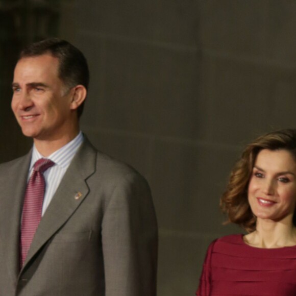 Le roi Felipe VI et la reine Letizia d'Espagne présidaient le 1er juin 2016 en la cathédrale de Palencia la cérémonie de remise des Prix Nationaux de la Culture