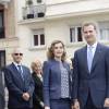 Le roi Felipe VI, la reine Letizia d'Espagne et la princesse Beatrix des Pays-Bas ont inauguré l'exposition "El Bosco" consacrée au peintre Jérôme Bosch au musée du Prado à Madrid, le 30 mai 2016.