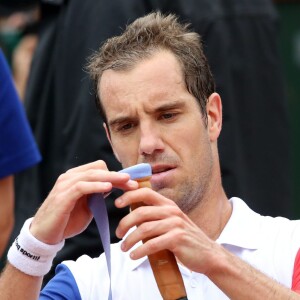 Richard Gasquet - People dans les tribunes des internationaux de France de tennis à Roland Garros le 1er juin 2016. © Dominique Jacovides / Bestimage