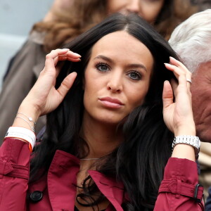 La belle Jade Lagardére - People dans les tribunes des internationaux de France de tennis à Roland Garros le 1er juin 2016. © Dominique Jacovides / Bestimage