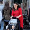 Liv Tyler enceinte promène son fils Sailor en poussette dans le quartier de West Village à New York, le 19 mai 2016  Please hide children face prior publication Pregnant Liv Tyler was seen out pushing her son Sailor in his stroller in the West Village neighborhood of New York, New York, on May 19, 2016. Liv was dressed in a big red top and is pregnant with her third child.19/05/2016 - New York