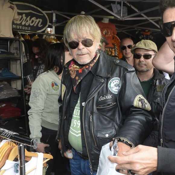 Semi-exclusif - Le chanteur Renaud et Jean-Luc Lahaye assistent au "Motordays" à Gérardmer le 29 mai 2016. Renaud était le parrain de cette seconde édition. © Patrick Carpentier/Bestimage29/05/2016 - Gérardmer