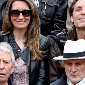 Anne-Claire Coudray et son compagnon Nicolas Vix dans les tribunes des internationaux de France de Roland Garros à Paris le 4 juin 2016. © Moreau - Jacovides / Bestimage04/06/2016 - Paris