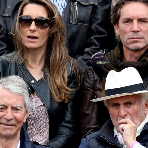 Anne-Claire Coudray et son compagnon Nicolas Vix dans les tribunes des internationaux de France de Roland Garros à Paris le 4 juin 2016. © Moreau - Jacovides / Bestimage04/06/2016 - Paris