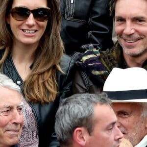 Anne-Claire Coudray et son compagnon Nicolas Vix dans les tribunes des internationaux de France de Roland Garros à Paris le 4 juin 2016. © Moreau - Jacovides / Bestimage04/06/2016 - Paris