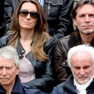 Anne-Claire Coudray et son compagnon Nicolas Vix dans les tribunes des internationaux de France de Roland Garros à Paris le 4 juin 2016. © Moreau - Jacovides / Bestimage04/06/2016 - Paris