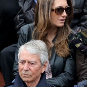 Anne-Claire Coudray et son compagnon Nicolas Vix dans les tribunes des internationaux de France de Roland Garros à Paris le 4 juin 2016. © Moreau - Jacovides / Bestimage04/06/2016 - Paris