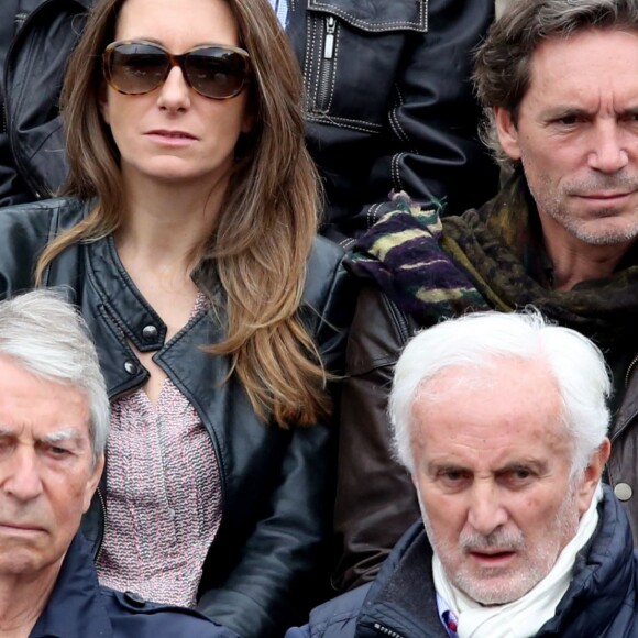 Anne-Claire Coudray et son compagnon Nicolas Vix dans les tribunes des internationaux de France de Roland Garros à Paris le 4 juin 2016. © Moreau - Jacovides / Bestimage04/06/2016 - Paris