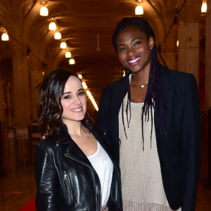 Exclusif - Muriel Hurtis et Alizée - Célébrités lors du dîner caritatif pour l'Euro foot jeunes organisé à la Mairie de Lille le 4 juin 2016. © Giancarlo Gorassini / Bestimage