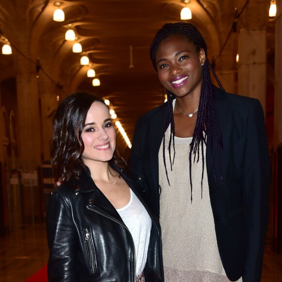 Exclusif - Muriel Hurtis et Alizée - Célébrités lors du dîner caritatif pour l'Euro foot jeunes organisé à la Mairie de Lille le 4 juin 2016. © Giancarlo Gorassini / Bestimage