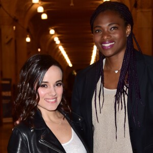 Exclusif - Muriel Hurtis et Alizée - Célébrités lors du dîner caritatif pour l'Euro foot jeunes organisé à la Mairie de Lille le 4 juin 2016. © Giancarlo Gorassini / Bestimage 04/06/2016 - Lille