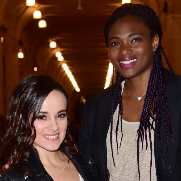 Exclusif - Muriel Hurtis et Alizée - Célébrités lors du dîner caritatif pour l'Euro foot jeunes organisé à la Mairie de Lille le 4 juin 2016. © Giancarlo Gorassini / Bestimage