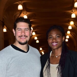 Exclusif - Muriel Hurtis et son compagnon Vincent Parisi - Célébrités lors du dîner caritatif pour l'Euro foot jeunes organisé à la Mairie de Lille le 4 juin 2016. © Giancarlo Gorassini / Bestimage 04/06/2016 - Lille