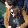 Vianney et sa compagne dans les tribunes lors de la finale homme des Internationaux de France de Roland-Garros à Paris le 5 juin 2016. © Moreau-Jacovides / Bestimage