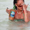 Rihanna en vacances sur les îles Turques-et-Caïques. Juin 2016.