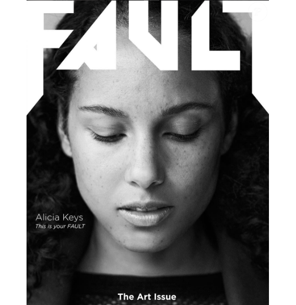 Alicia Keys au naturel en couverture du magazine Fault