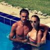Vanessa Lawrens et Julien Guirado à la piscine, sur Instagram