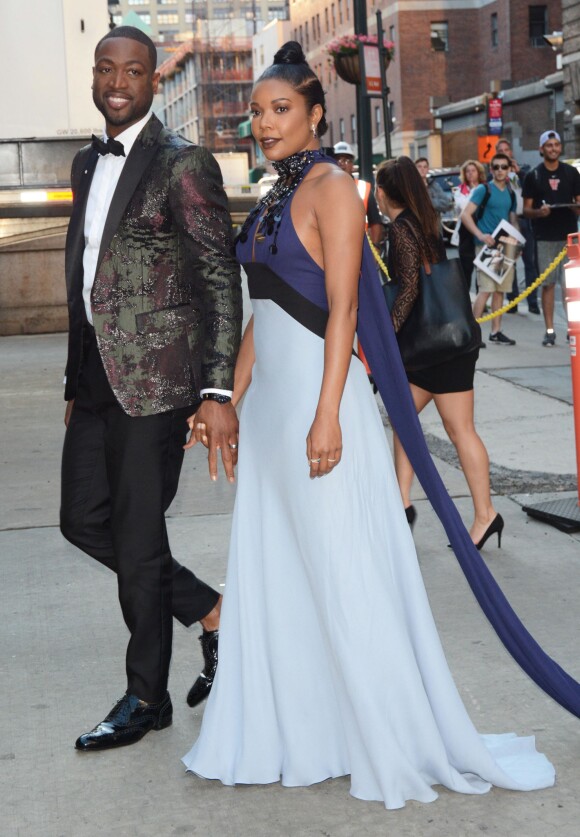 Dwayne Wade et sa femme Gabrielle Union - 7e édition du amfAR Gala Inspiration, le 9 juin 2016 à New York.