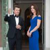 Kate Middleton, duchesse de Cambridge, somptueuse dans une robe Roland Mouret, accueillait le 9 juin 2016 des ambassadeurs et des athlètes de l'association SportsAid pour un dîner, tourné vers les JO de Rio, en l'honneur du 40e anniversaire de l'organisme dont elle est la marraine.