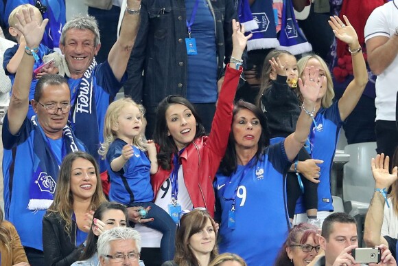 Jennifer Giroud au match d'ouverture de l'Euro 2016, France-Roumanie au Stade de France, le 10 juin 2016. © Cyril Moreau/Bestimage10/06/2016 - Saint-Denis