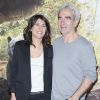 Raymond Domenech et sa compagne Estelle Denis - Avant-première du film "Le livre de la jungle" au cinéma Pathé Beaugrenelle à Paris, le 11 avril 2016. © Olivier Borde/Bestimage