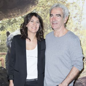 Raymond Domenech et sa compagne Estelle Denis - Avant-première du film "Le livre de la jungle" au cinéma Pathé Beaugrenelle à Paris, le 11 avril 2016. © Olivier Borde/Bestimage