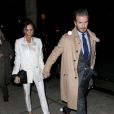 Victoria et David Beckham à New York, le 8 février 2016.