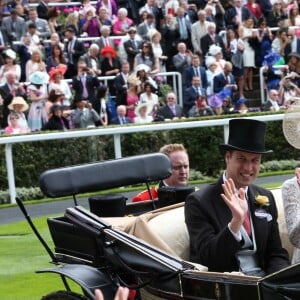 Le prince William et Kate Catherine Middleton, duchesse de Cambridge - Deuxième jour des courses hippiques "Royal Ascot". Le 15 juin 2016  15 June 2016. The second day of the Royal Ascot Meeting, at Ascot Racecourse, Berkshire, UK.15/06/2016 - Ascot