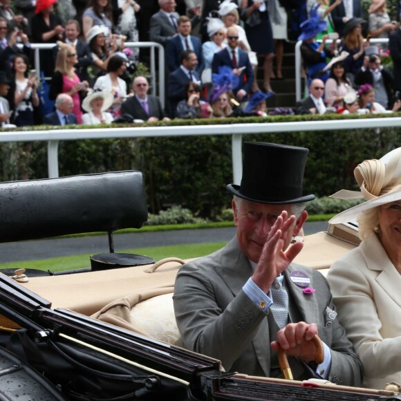 Le prince Philip et Camilla Parker Bowles, duchesse de Cornouailles - Deuxième jour des courses hippiques "Royal Ascot". Le 15 juin 2016  15 June 2016. The second day of the Royal Ascot Meeting, at Ascot Racecourse, Berkshire, UK.15/06/2016 - Ascot