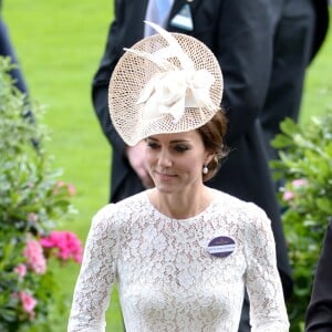 Le prince William et la duchesse Catherine de Cambridge au 2e jour du Royal Ascot le 15 juin 2016