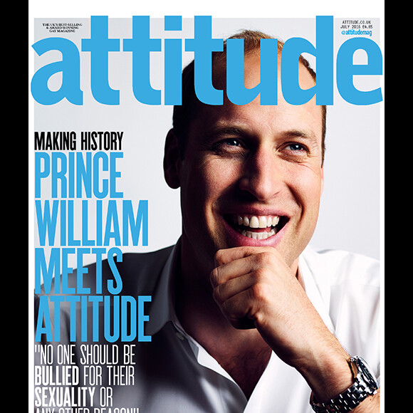 Le prince William fait la couverture du mensuel gay Attitude de juin 2016. Historique !