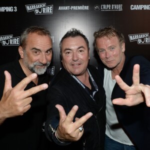 Exclusif - Antoine Duléry, Fabien Onteniente et Franck Dubosc - Avant-première du film Camping 3 dans le cadre du Marrakech du rire à Marrakech le 3 juin 2016. © Rachid Bellak / Bestimage