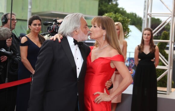 Jane Seymour et son compagnon à la soirée de clôture du 56ème Festival de télévision de Monte-Carlo, le 16 Juin 2016. © Denis Guignebourg/BestImage
