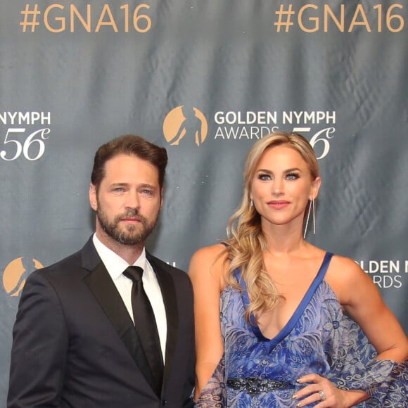 Jason Priestley (Beverly Hills 90210) et sa femme Naomi Lowde à la soirée de clôture du 56ème Festival de télévision de Monte-Carlo, le 16 Juin 2016. © Denis Guignebourg/BestImage