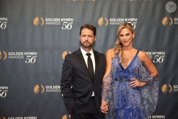 Jason Priestley (Beverly Hills 90210) et sa femme Naomi Lowde à la soirée de clôture du 56ème Festival de télévision de Monte-Carlo, le 16 Juin 2016. © Denis Guignebourg/BestImage