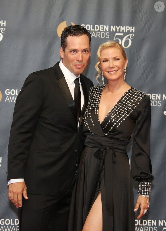Katherine Kelly Lang et son compagnon Dominique Zoida (Amour, Gloire et beauté) à la soirée de clôture du 56ème Festival de télévision de Monte-Carlo, le 16 Juin 2016. © Denis Guignebourg/BestImage