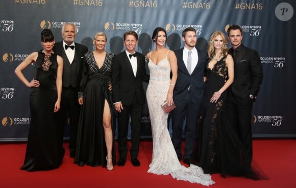 Rena Sofer, John McCook, Katherine Kelly Lang, Bradley Bell, Jacqueline McInnes Wood, Scott Clifton, Kelly Kruger et Darin Brooks à la soirée de clôture du 56ème Festival de télévision de Monte-Carlo, le 16 Juin 2016. © Denis Guignebourg/BestImage