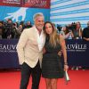David Ginola et sa femme Coraline - Avant-première du film "Everest" et soirée d'ouverture lors du 41ème Festival du film américain de Deauville, le 4 septembre 2015.