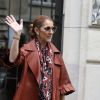 Céline Dion quitte le Royal Monceau pour prendre un jet privé au Bourget (pour Anvers où elle doit donner 2 concerts), à Paris le 19 juin 2016