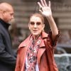 Céline Dion quitte le Royal Monceau pour prendre un jet privé au Bourget (pour Anvers où elle doit donner 2 concerts), à Paris le 19 juin 2016