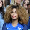 Sephora (la compagne de Kingsley Coman) assiste au match de l'UEFA Euro 2016 France-Suisse au Stade Pierre-Mauroy à Lille, le 19 juin 2016. © Cyril Moreau/Bestimage