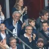 Jean-Pierre Raffarin pendant le match de l'UEFA Euro 2016 France-Suisse au Stade Pierre-Mauroy à Lille, le 19 juin 2016. © Cyril Moreau/Bestimage