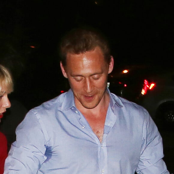 Exclusif - Taylor Swift et son compagnon Tom Hiddleston sortent du concert de Selena Gomez au Bridgestone Arena à Nashville, le 21 juin 2016.