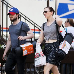 Daniel Radcliffe et sa compagne Erin Darke à New York, le 2 juillet 2015.