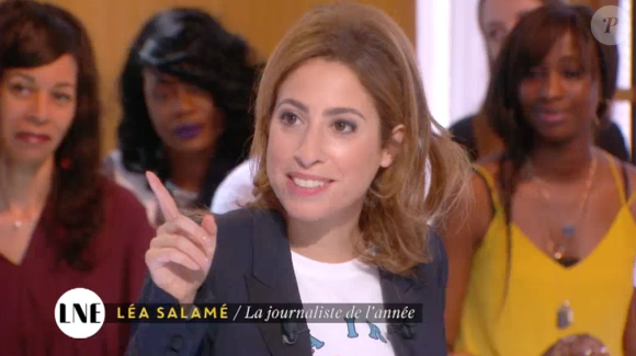 Léa Salamé revient sur son baiser raté avec Yann Moix dans l'émission "La Nouvelle édition" sur Canal+, le 24 juin 2016.