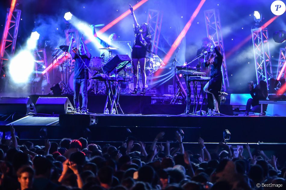 Le groupe M83 18ème édition du festival de musique Solidays sous le