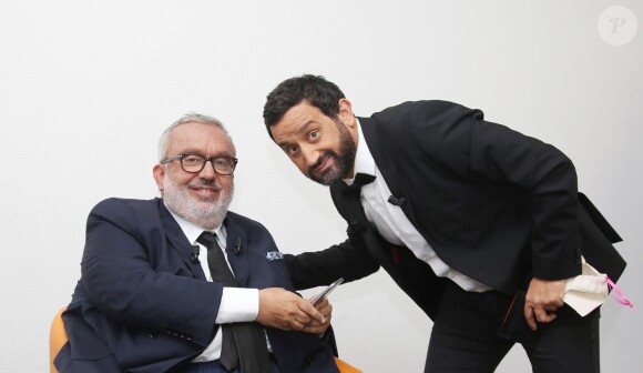 Exclusif - Dominique Farrugia et Cyril Hanouna - Backstage de l'enregistrement de l'émission "La Très Grosse Emission" présentée par Cyril Hanouna et Dominique Farrugia à la Plaine Saint-Denis le 24 mai 2016. L'émission diffusée le 28 juin à 21 heures sur Canal + © Denis Guignebourg / Bestimage